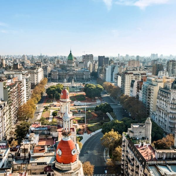 Buenos Aires Argentina Luxury Holidy City arial shot