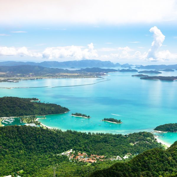 Tropical Langkawi island view in Malaysia