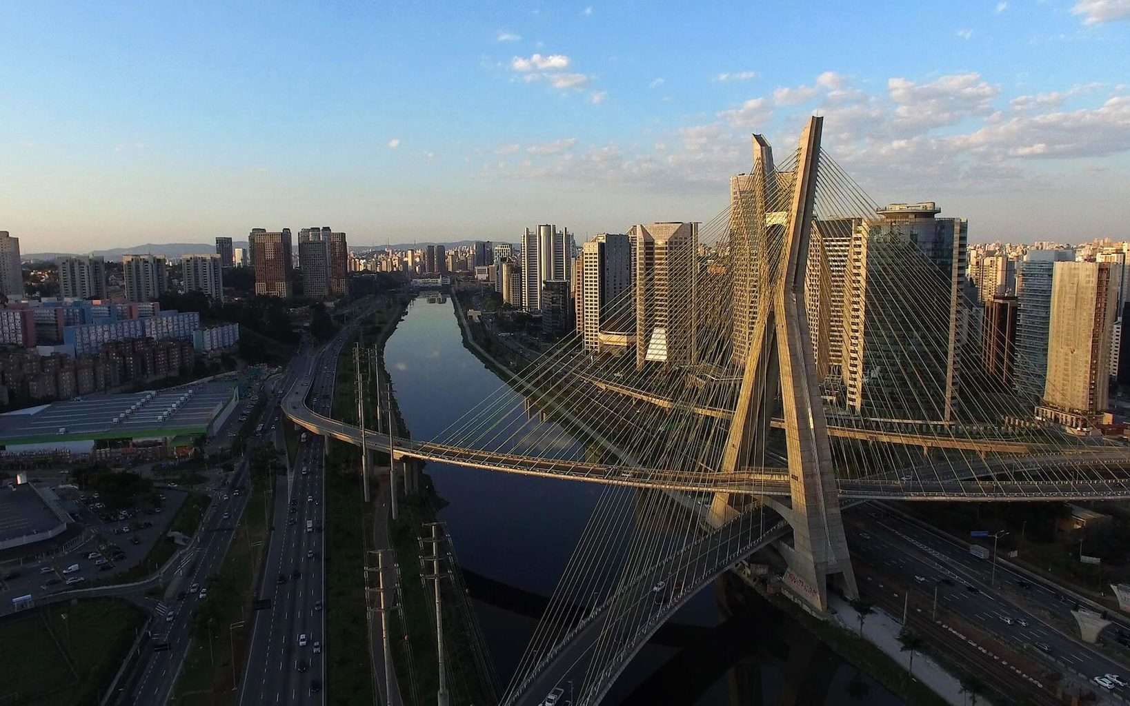Luxury Holidays to Sao Paulo - river, bridge and skyline shot