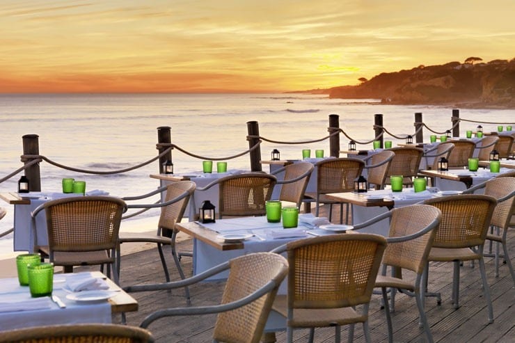 Dining with views of the sea at Pine Cliffs, A Luxury Collection Resort in Portugal