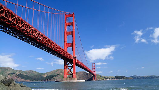 west coast America road trip Golden Gate bridge