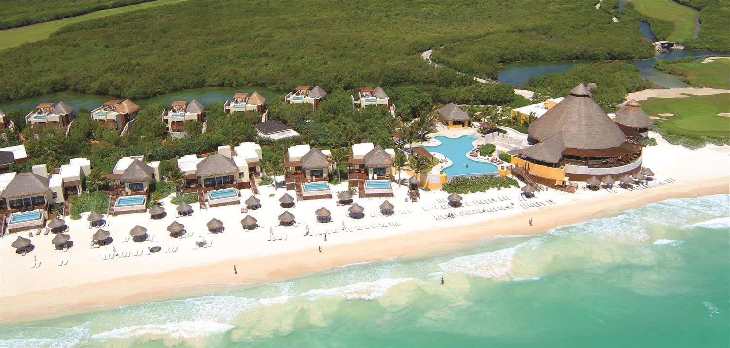 Aerial view of Fairmont Mayakoba, Cancun