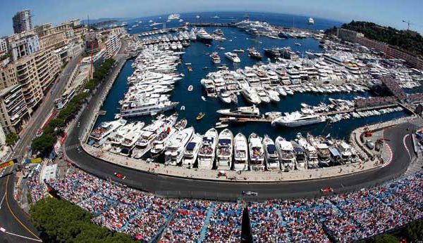 Monaco Grand Prix Track and Ocean view