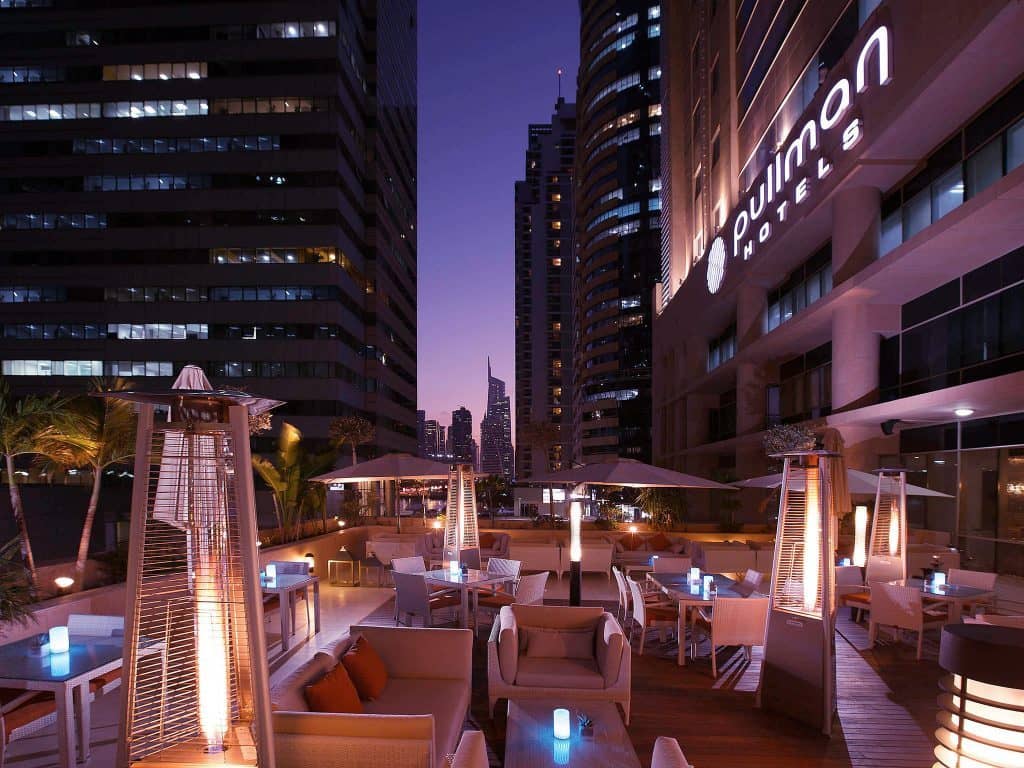 Pullman Hotel All inclsive holiday in Dubai night city scene