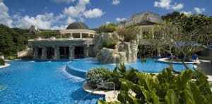 Sandy Lane Luxury hotels in Barbados Poolside view