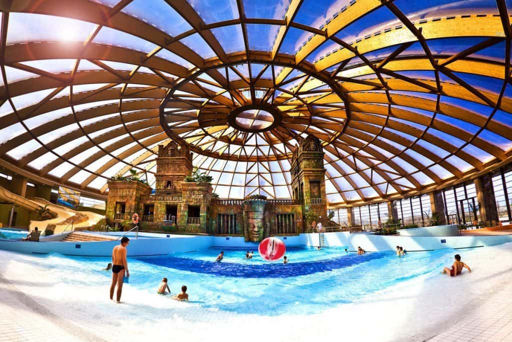 Aqua World Budapest best hotels with waterparks in the world indoor pool