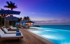 OO Ocean Club Bahamas Offer pool and ocean night time view