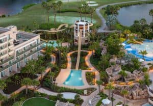 Orlando Marriott best hotels with waterparks in the world arial view