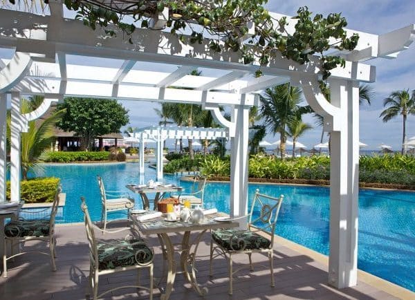 View of the Mon Plaisir Restaurant at Sugar Beach Resort in Mauritius