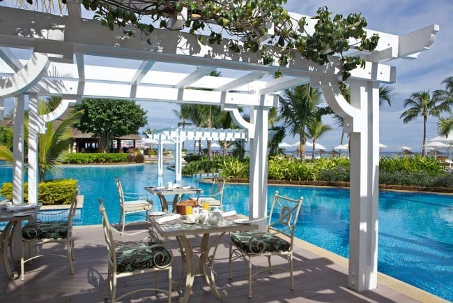 View of the Mon Plaisir Restaurant at Sugar Beach Resort in Mauritius