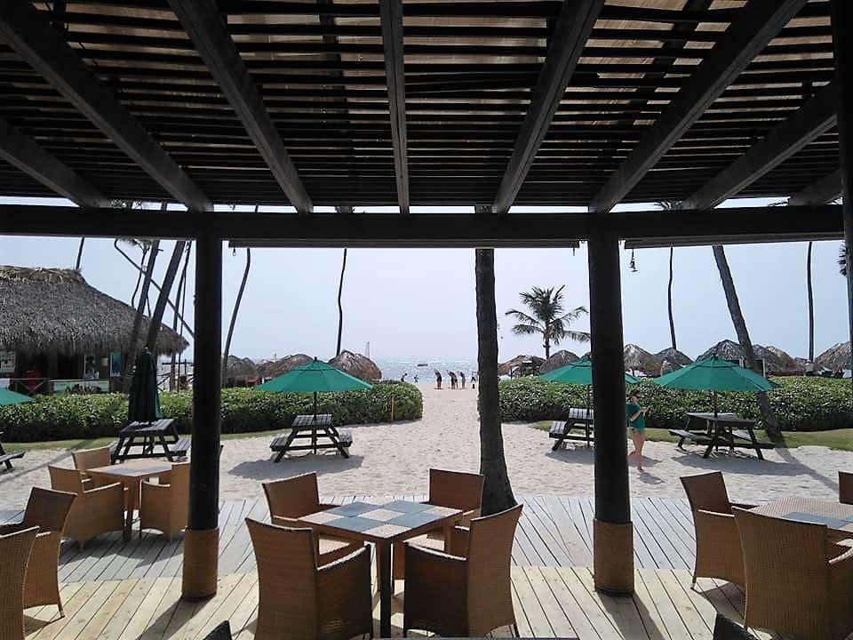 View from the Castaway's restaurant in Now Larimar Punta Cana