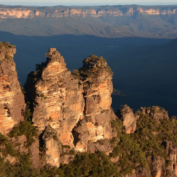 Aerial view of the Blue Mountains in Australia