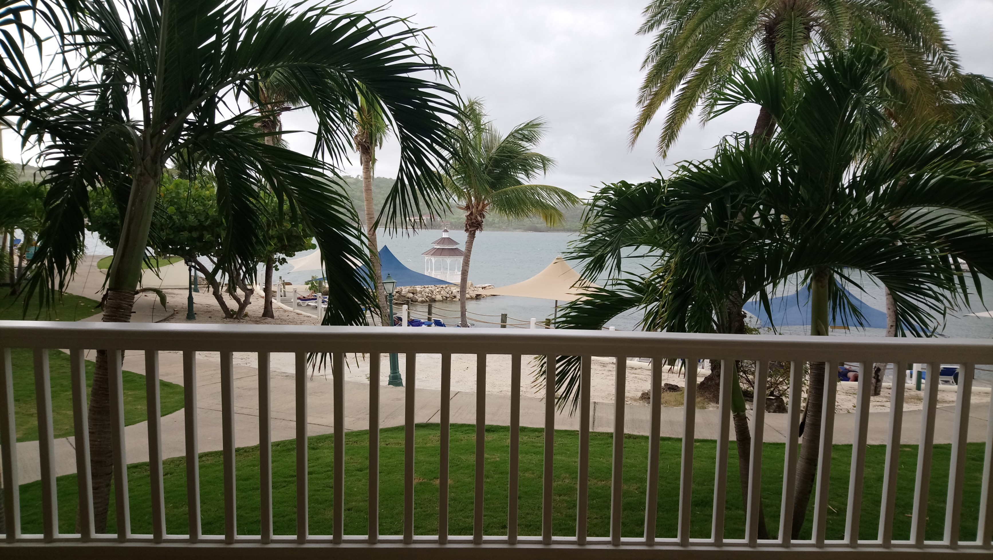 View from the balcony in a Royal Suite at St James Club Antigua