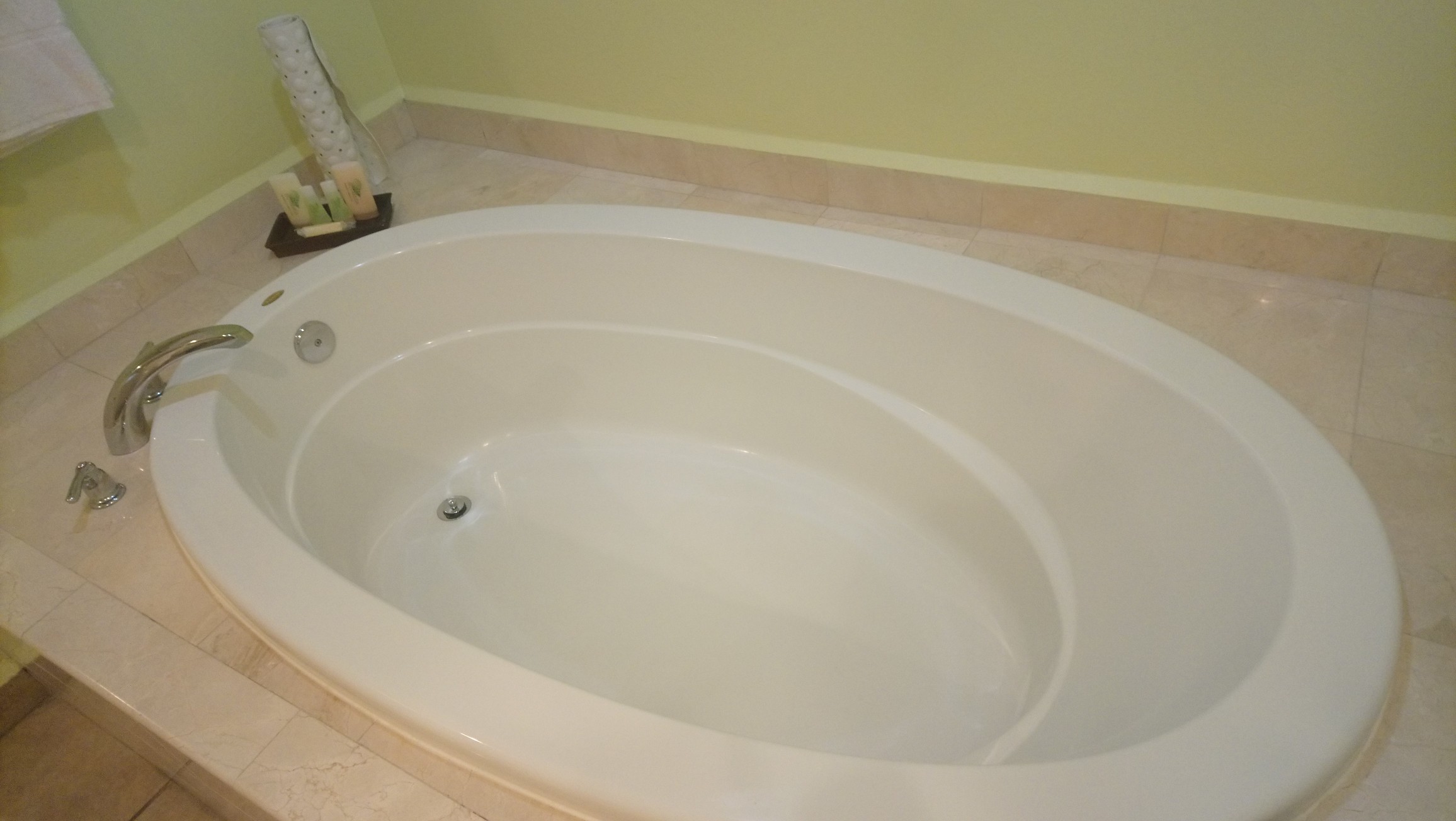 The over-sized bathtub in Royal Suites at St James Club Antigua