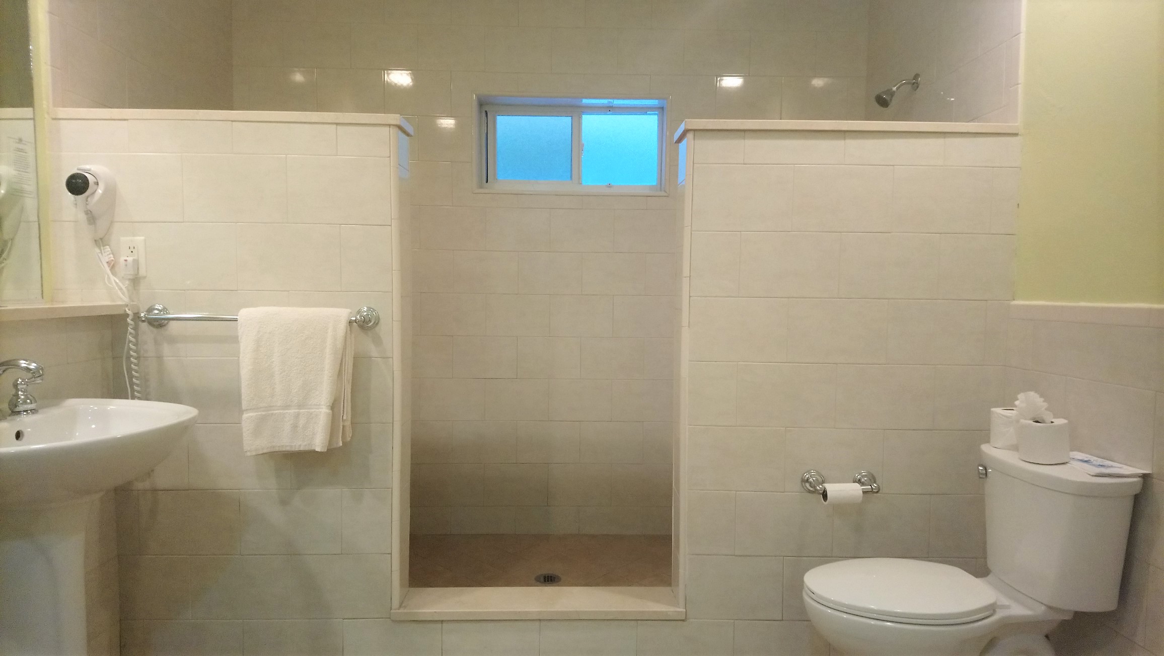The double shower cubicle in a Royal Suite at St James Club Antigua