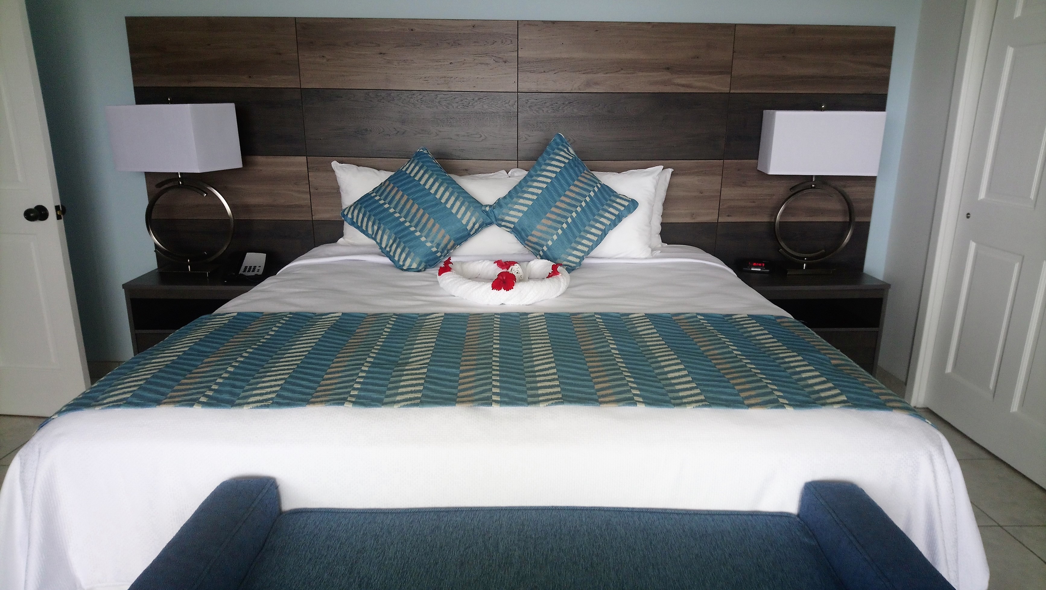 Master bedroom in a Two-Bedroom Plunge Pool Villa at The Verandah Resort Antigua