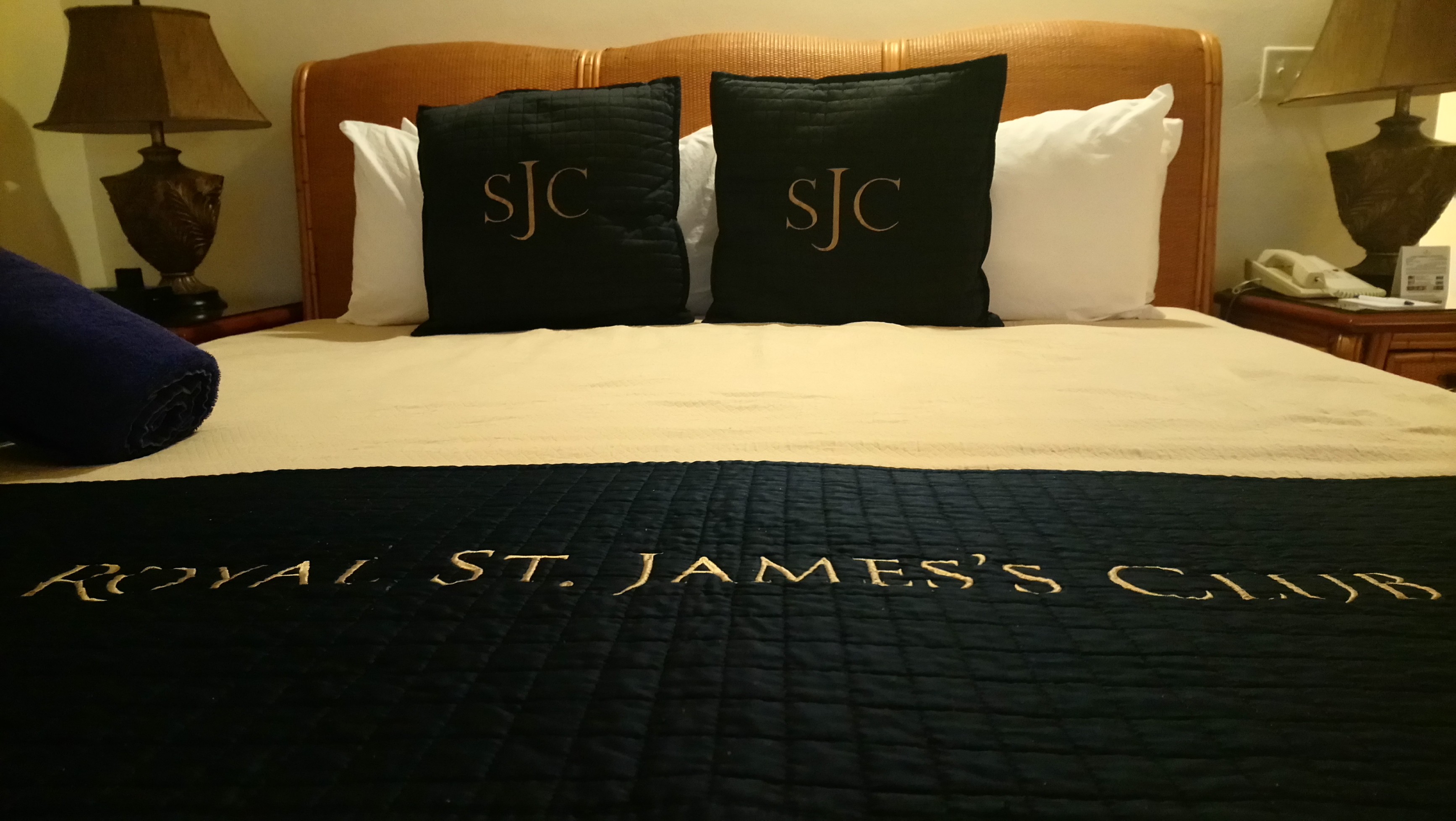 View of the King-Size Bed in a Royal Suite at St James Club Antigua