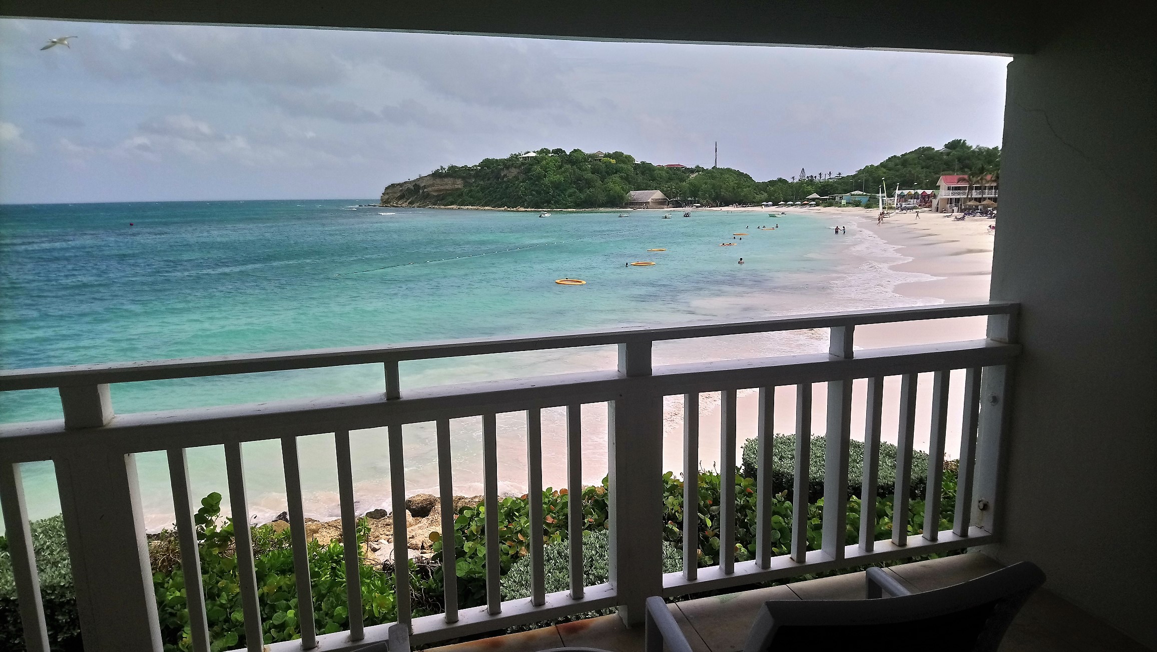 Balcony View from a Waterfront Room at Pineapple Beach Club Antigua