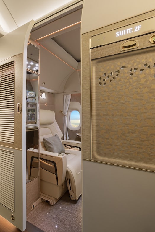 Emirates First Class Suites full enclosed