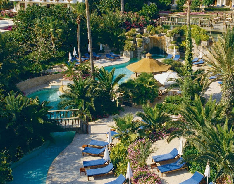 Gardens and swimming pool at Annabelle Paphos