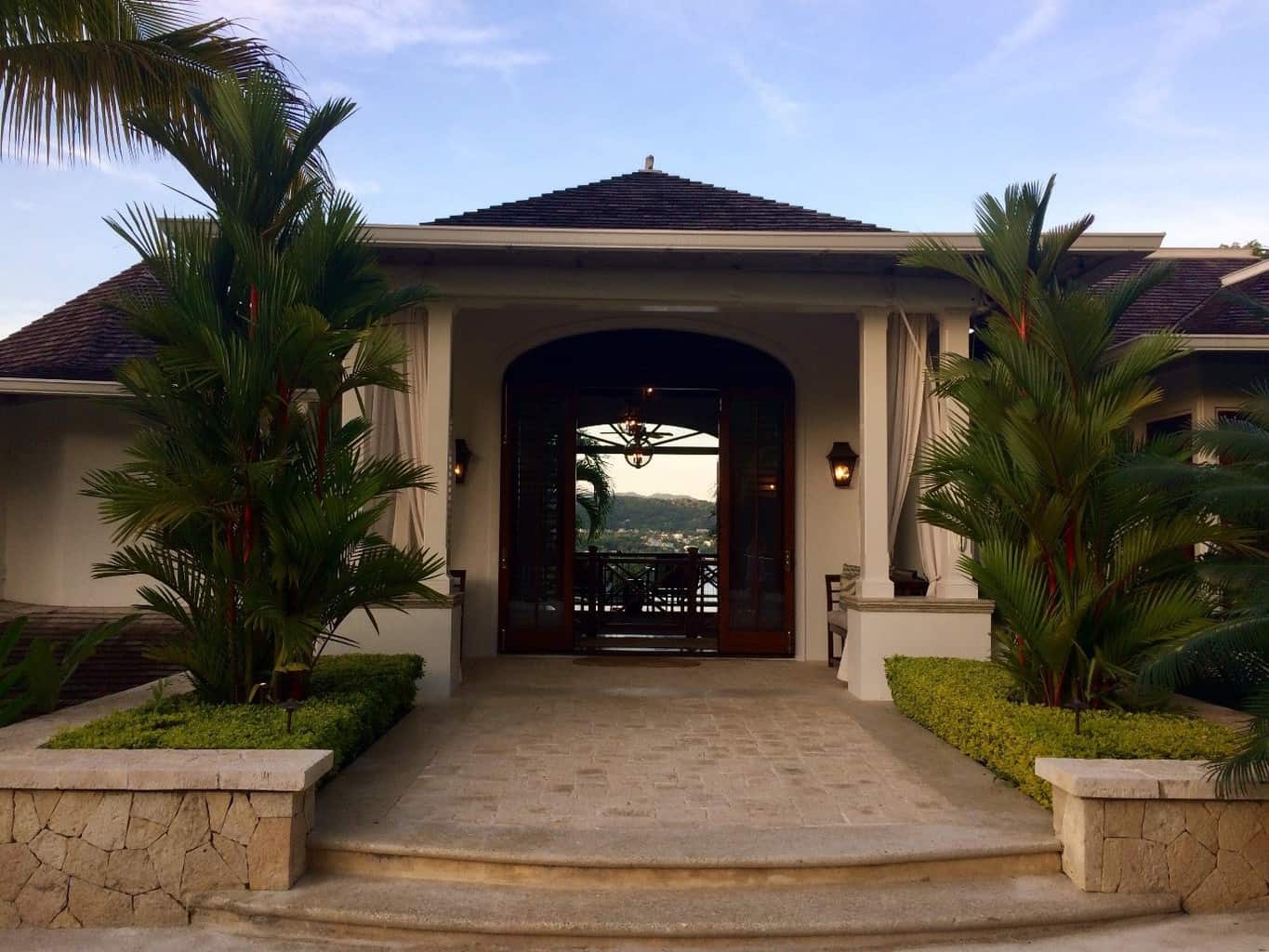 Villa 20 entrance at Round Hill Resort & Villas