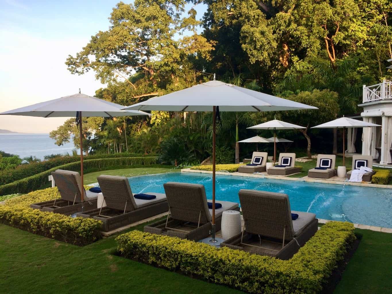 Infinity pool at Villa 20 at Round Hill Resort & Villas in Jamaica