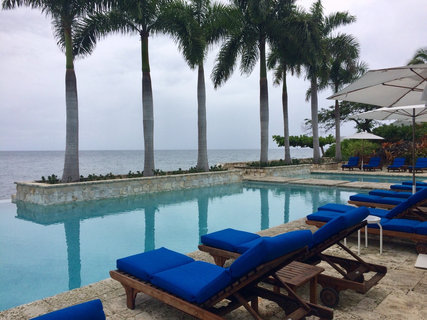 Infinity pool at Round Hill Resort & Villas in Jamaica