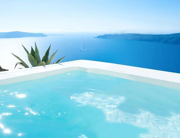 Pool at Grace Santorini in Greece